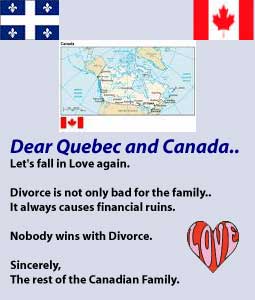 Canada - Quebec. Don't Separate!
