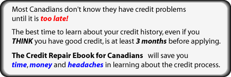 Canadian Credit Repair ebook