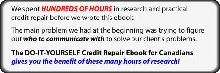 Canadian Credit Repair ebook