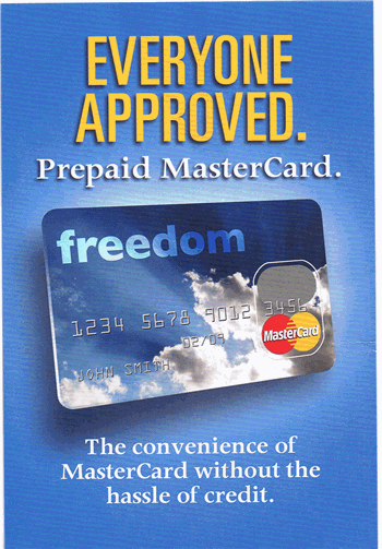 Freedom Prepaid Mastercard Debit Card