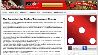 backgammon strategy