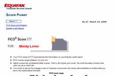 equifax credit report