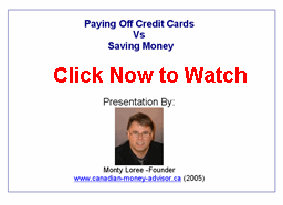 benefits of saving money vs paying off credit cards tutorial